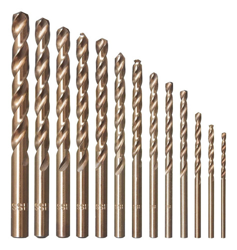 13 Piezas Juego Brocas De Cobalto Para Acero Inoxidable