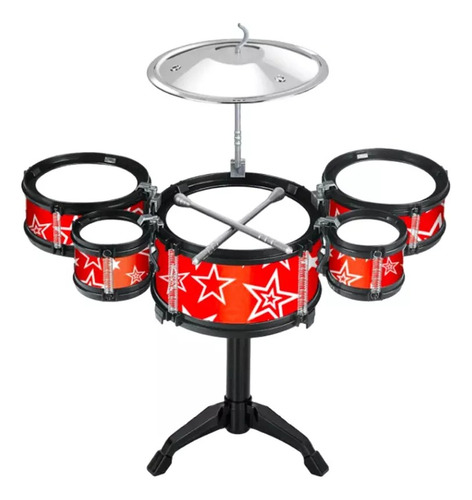 Mini Batería Musical Juguete Infantil 7 Pcs Jazz Drum Niños