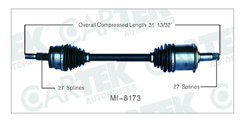 Flecha Trasero Izq Chrysler 300 2005-2008 V8 Awd 5.7 C/abs