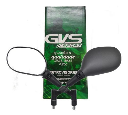 Retrovisor Gvs Modelo Xt660 Lente Convexa Par Rosca Yamaha