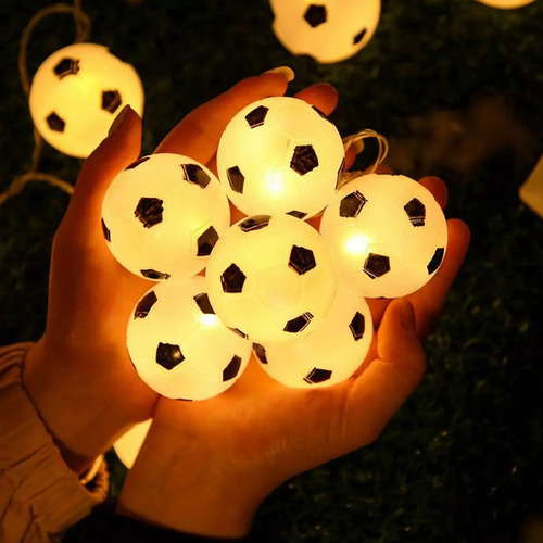 T 2 Cadenas De Luces Led Para Balones De Fútbol, 40 Luces