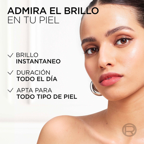 Iluminador En Barra Lumi Highlight Stick De L'Óréal Paris Cream Chic