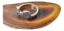 Comprar Anillo Plata 925 Con Piedras Amatistas Y Detalles Oro