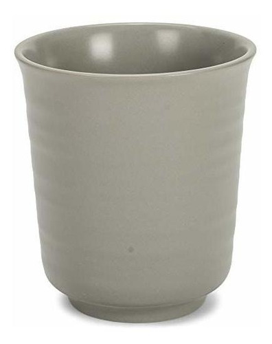 Juego De 4 Tazas De Café Con Acabado De Esmalte Gris Mate, 1