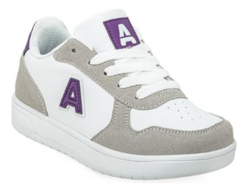 Zapatillas Niñas Skate Addnice Blanco/violeta - 30 Al 34