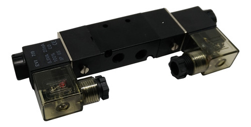 Válvula Solenoide Pneumática 5/2 Duplo Solenoide 1/4 24v