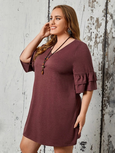 Vestido Casual Sexy De Manga Mariposa Tallas Grandes | Meses sin intereses Vestido Casual Sexy De Manga Mariposa Tallas Grandes | Meses sin intereses