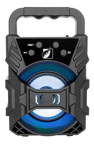 Imagen 2 de 6 de Bocina Bluetooth Green Leaf Portatil Led Recargable 18-9451