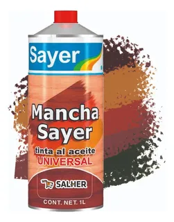 Tinta Mancha Universal Al Aceite Sayer 1 Litro Secado Rapido