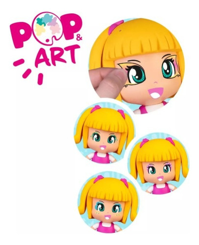 Pinypon Set Pop & Art Original Famosa Muñeca Con Accesorios