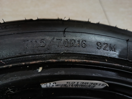 Rueda Auxilio Temporal Chevrolet 16 4x100 Negro