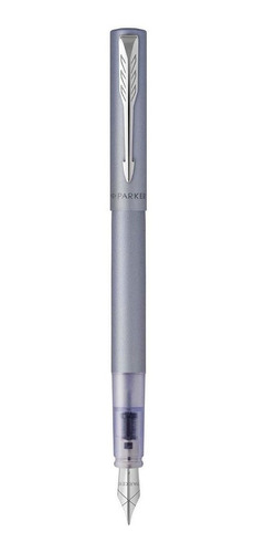 Parker Pluma Fuente Vector Xl Silver Blue Fountain 2159745