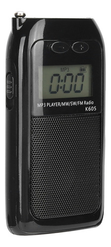 Reproductor De Música Mp3 K605 Mini Fm/sw/mw Radio De Sinton