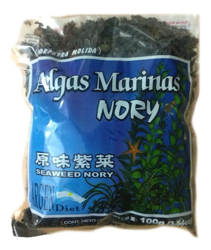 Alga Nori Adelgazante Tiroides Vitamina A B C Argendiet 100g