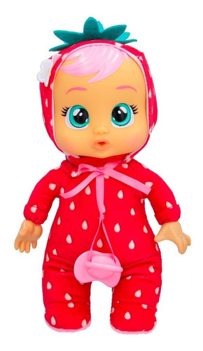 Imagen 2 de 7 de Cry Babies Muñeca Tiny Cuddles Tutti Frutti Ella Frutilla Ed