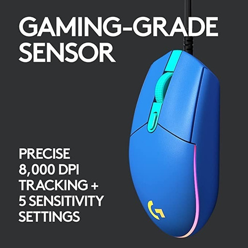 Mouse Logitech G Series Lightsync G203 Azul
