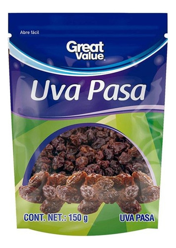 Uva Pasa Great Value 150 G