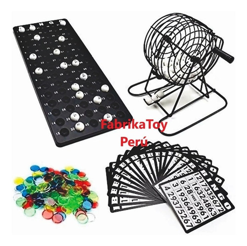 Imagen 2 de 5 de Bingo Set De Metal Con Bolilleros Neo Para Reuniones