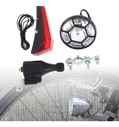 Para Juego De Luces Para Bicicleta Con Dinamo Y Cableado