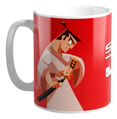 Taza De Cerámica Zamurai Jack Dibujos Animados  #02