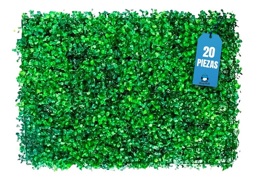 Muro Verde Follaje Artificial Sintético  20 Pzs