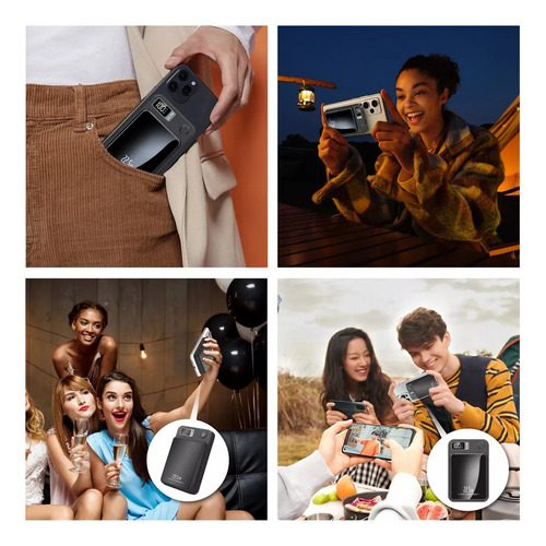 Wesdar - Power Bank Delgado Magnético 10000mah 22,5w - Negro