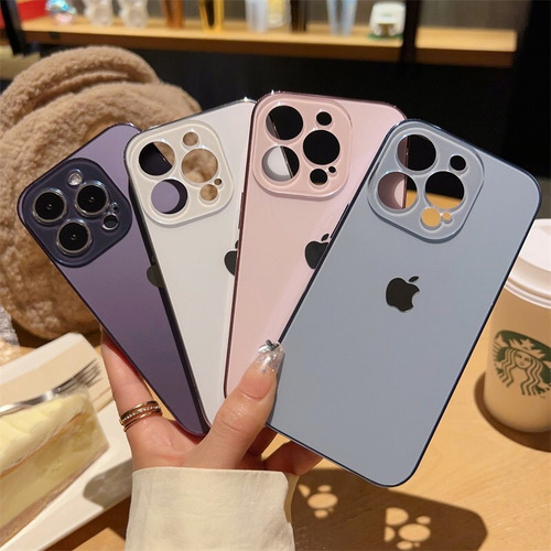 Capa Ultrafina Fosca Para iPhone Com Logotipo