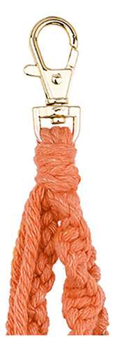 Llaveros De Macramé Boho Con Cuentas De Madera Y Conchas Mar