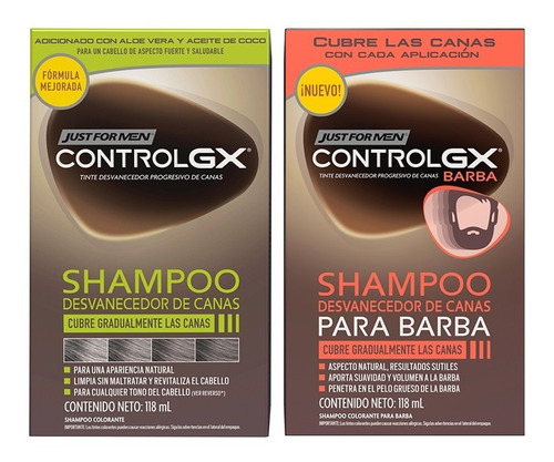  Jfm Control Gx Kit Cabello Y Barba Shampoos Desvanecedores 