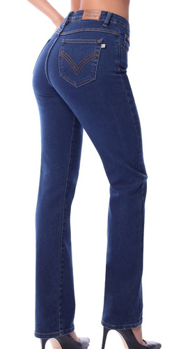 Imagen 1 de 5 de Pantalón Dama Mezclilla Recto Dayana 006 Paquete X3 Jeans