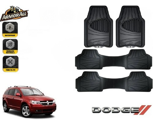 Kit 3 Filas Tapetes Negros Dodge Journey 2012 Armor All