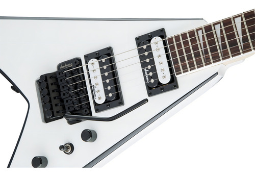 Guitarra elétrica Jackson Js32 King V branca com preta