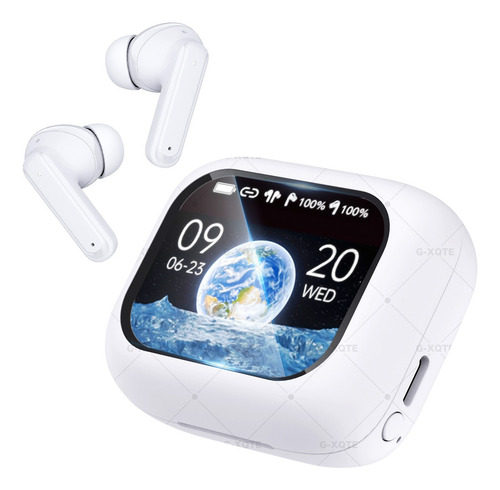 Audífonos In-ear Bluetooth Mvpsmart By09 Con Cancelación Bai Color Blanco