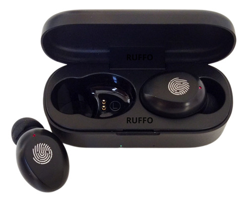 Auriculares Ruffo Rf-s9 Inalámbricos In-ear Bt 5.1 Negros Color Negro Luz Rojo