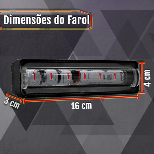 Farol Linear Red Zone Led Luz Vermelha Laser Empilhadeira