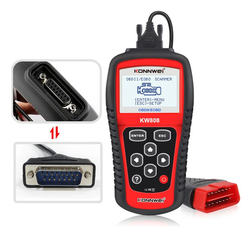 Scanner Automotriz Multimarca Konnwei Kw808 Scanner Portatil