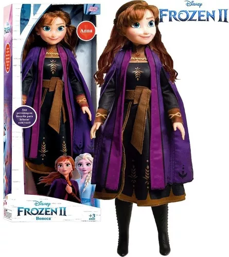 Boneca Articulada - Disney - Frozen 2 - Mini My Size - Anna - 55 cm -  Novabrink