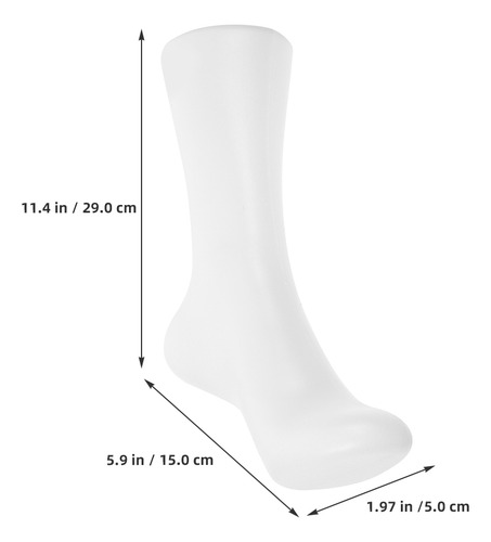 Maniquí Realista De Pie Femenino Blanco Para Calcetines, 4 U