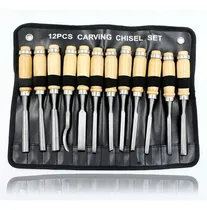Comprar Juego De Cinceles Para Tallar Madera 12 Piezas Carpintería