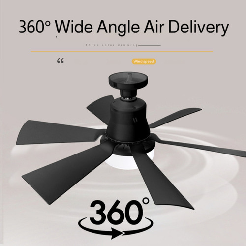Q Fan Lamps And Lanterns Small With Remote 30w Black