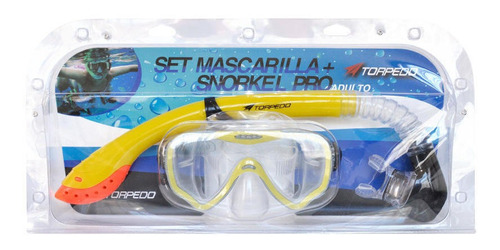 Set Snorkel Torpedo Pro Adulto Am Fluor