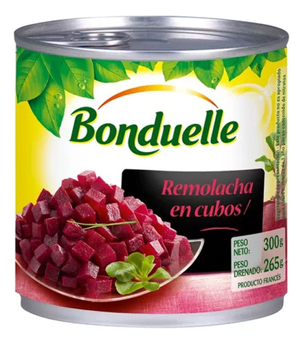 Remolacha En Cubos Bonduelle 300 Gr. Origen Francia