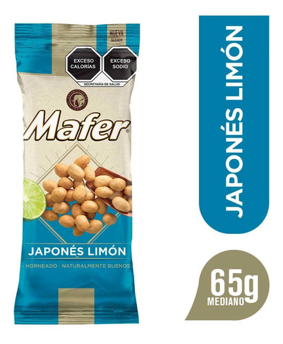 Cacahuates Mafer Japonés Limón 65g