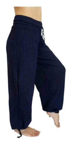 Pantalon Babucha Bambula Yoga Taichi Meditacion Clasica