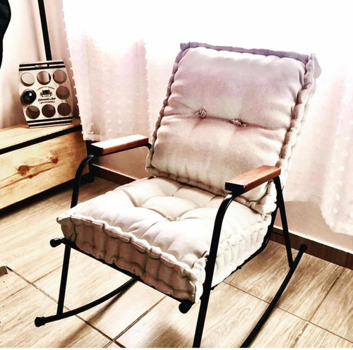 Almohadones Sillón Mimbre Juego De Jardín