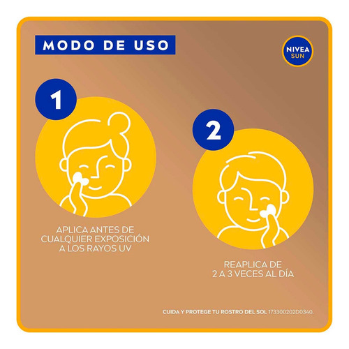 2 Pack Protector Solar Facial Nivea Sun Control Brillo Medio