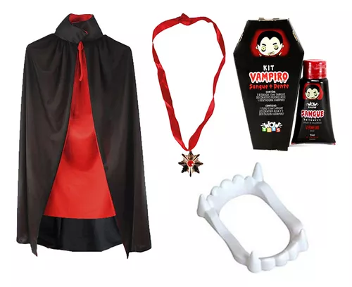 Fantasia Drácula Vampiro Infantil, Roupa Infantil para Menino Fantasia  Super Usado 77909791