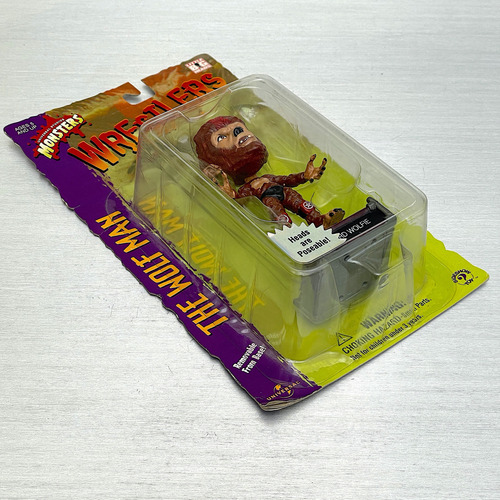 Wrestlers, The Wolf Man, Figura Little Big Heads, Monsters (Usado)