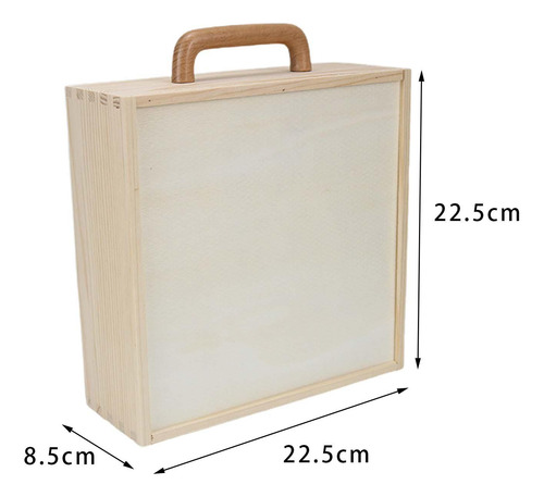 Caja De Madera Con Asa Con Tapa Cajas Tapa De Madera Grande