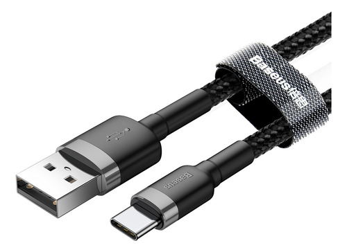 Cable Usb-c 3 Metros Carga Rapida Mallado Baseus Premium